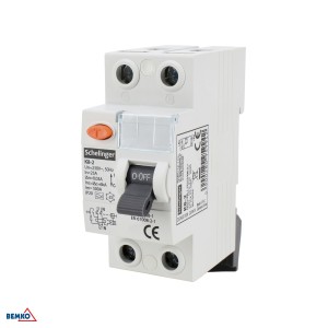 WYŁĄCZNIK RÓŻNICOWOPRĄDOWY A 2P 25A 30mA SCHELINGER A03-K8-2-25-030