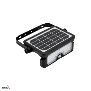 NAŚWIETLACZ SOLARNY LED SOLEN 5W 500LM 4000K IP65 CZARNY CZ. PIR C83-SON-005BL-4K-PIR