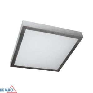 Plafoniera TOFIR PHS 2X20W E27 IP44 32X32 PC+AL C30-PHS220