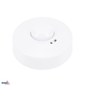 Czujnik ruchu mikrofalowy 1200W 360 stopni IP20 okrągły biały B52-SES60WH