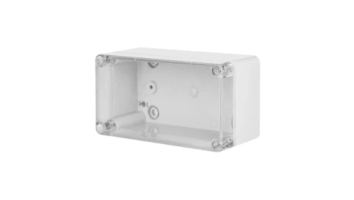 INDUSTRIAL Puszka hermetyczna n/t 170x135x241mm IP65 szara, pokrywa transparentna 2710-01