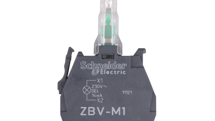 Harmony XB4 Zestaw świetlny Ø22 biały LED 230/240V (dawniej ZBVM3, ZBVM4, ZBVM5, ZBVM6, ZBVM8)