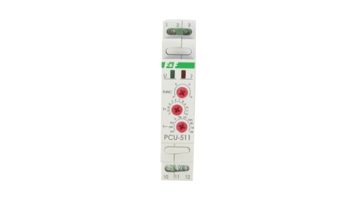 Przekaźnik czasowy 1P 8A 0,1sek-576h 12-264V AC/DC wielofunkcyjny PCU-511UNI