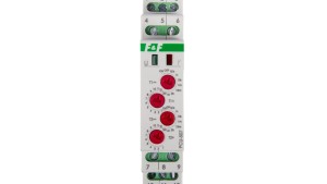 Przekaźnik czasowy 2P 8A 0,1sek-576h 230V AC opóźnione załączenie/wyłączenie - cykliczne PCU-507