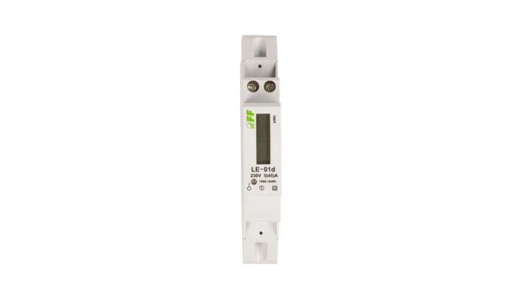 Licznik energii elektrycznej zgodność z MID 1-fazowy 5/45A 230V z wyświetlaczem LCD LE-01D