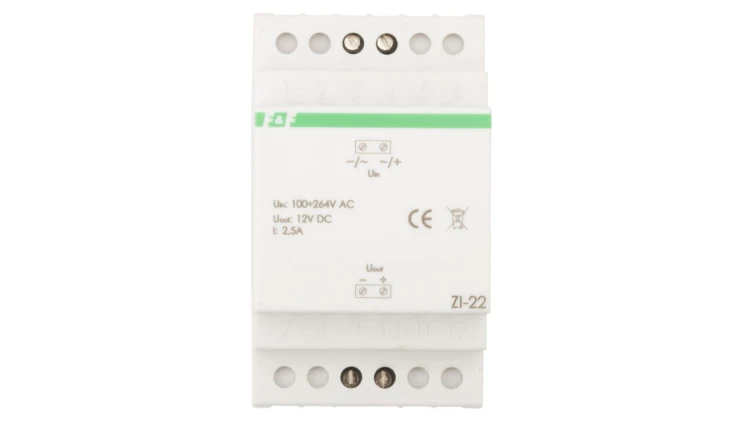 Zasilacz impulsowy 100-265VAC/12VDC 30W 2,5A ZI-22