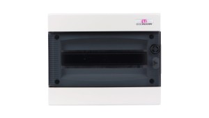 Rozdzielnica modułowa 1x12 podtynkowa /transparentna/ IP40 ECM12PT DIDO 001101011
