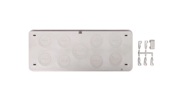 Płyta przepustowa 8xM25/32 1xM25/32/40 IP 65 do ścianek 300mm Mi FM32 HPL2000130