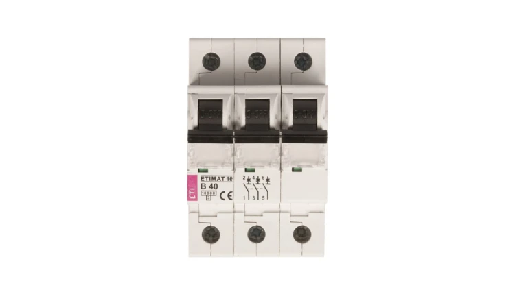 Wyłącznik nadprądowy 3P B 40A 10kA AC ETIMAT10 002125720