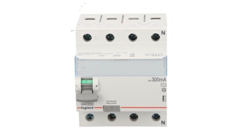 Wyłącznik różnicowoprądowy 4P 63A 0,3A typ AC P304 TX3 411729