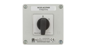 Łącznik krzywkowy 0-1 3P 16A w obudowie SK16-2.8211OB11