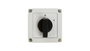 Łącznik krzywkowy 0-1 3P 10A w obudowie IP55 4G10-10-PK 63-840306-011