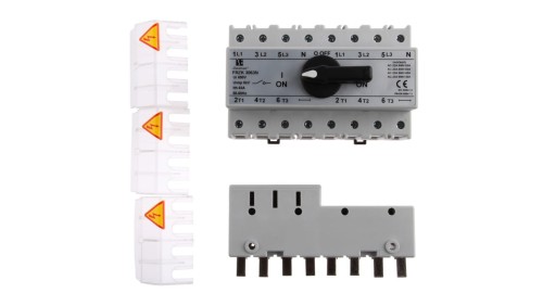 Przełącznik sieć-agregat 63A 3P+N (biegun N nierozłączalny) PRZK-3063NW02