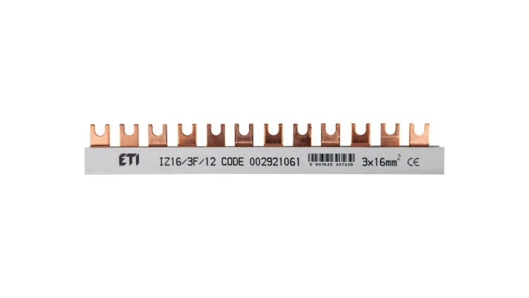 Szyna łączeniowa widełkowa 3P 100A 16mm2 (12 mod.) IZ16/3F/12 002921061