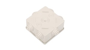 Puszka n/t 80x80x40 tworzywo IP44 szara GW44003