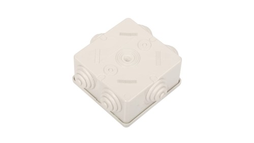 Puszka n/t 80x80x40 tworzywo IP44 szara GW44003