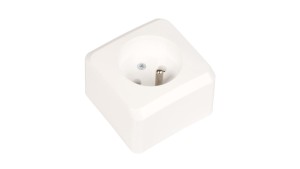 Prima Gniazdo pojedyncze z/u 16A IP20 białe GWN-130P WDE001030