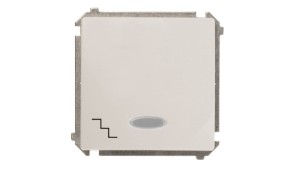 Simon Basic Łącznik schodowy z podświetleniem, szybkozłącza, biały BMW6L.01/11