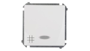 Simon Basic Łącznik krzyżowy z podświetleniem, szybkozłącza, biały BMW7L.01/11