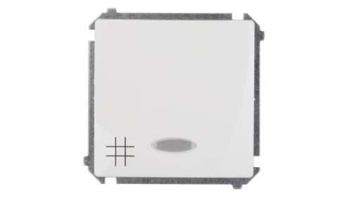 Simon Basic Łącznik krzyżowy z podświetleniem, szybkozłącza, biały BMW7L.01/11