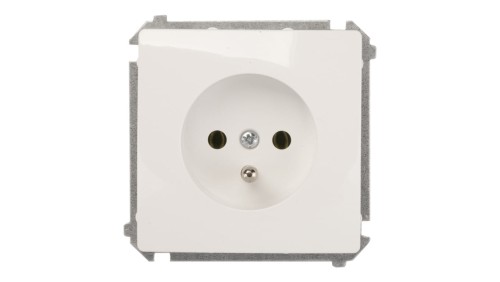 Simon Basic Gniazdo pojedyncze z/u 16A IP20 białe BMGZ1.01/11