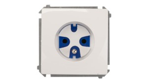 Simon Basic Gniazdo pojedyncze DATA z/u 16A IP20 z kluczem uprawniającym białe BMGD1.01/11