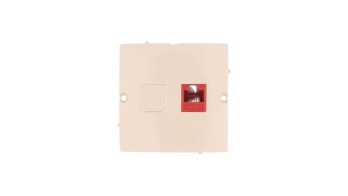 Simon Basic Gniazdo komputerowe pojedyncze RJ45 kat.5e beżowe BMF51.02/12