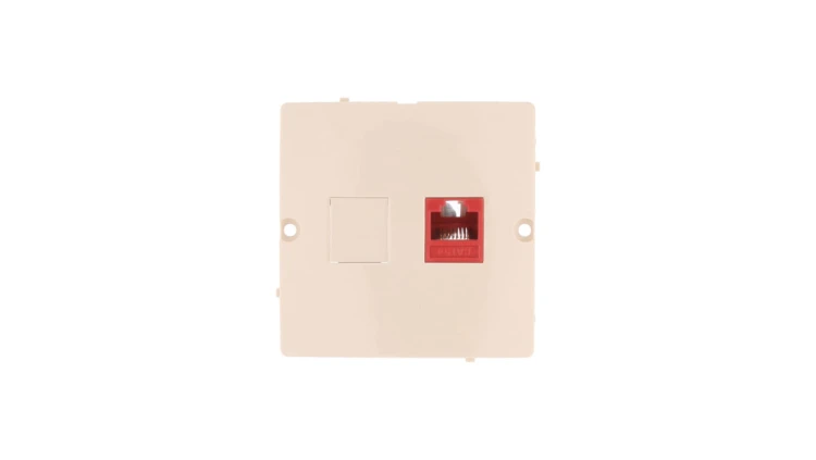 Simon Basic Gniazdo komputerowe pojedyncze RJ45 kat.5e beżowe BMF51.02/12