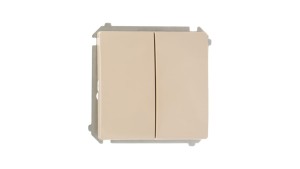 Simon Basic Łącznik świecznikowy z podświetleniem, szybkozłącza, beżowy BMW5L.01/12