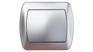 Simon Akord Łącznik jednobiegunowy aluminium metalizowane AW1/26