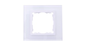 Simon 82 Ramka pojedyncza szklana/ ramka pośrednia biała 82617-30