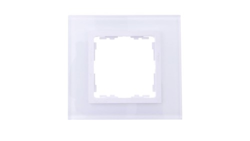 Simon 82 Ramka pojedyncza szklana/ ramka pośrednia biała 82617-30