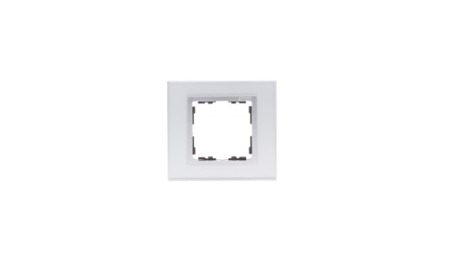 Simon 82 Ramka pojedyncza kamień srebro/ ramka pośrednia aluminium mat 82917-62