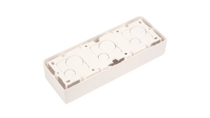 MOSAIC Puszka natynkowa pojedyncza pozioma /6-8modułów/ biała 080286