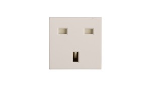 MOSAIC Gniazdo pojedyncze z/u 13A standard brytyjski białe 077505