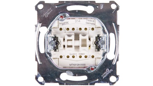 Merten Łącznik schodowy podwójny 10A 250V IP20 MTN3126-0000
