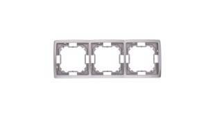 Simon Basic Standard Ramka potrójna uniwersalna stal inox BMR3/21