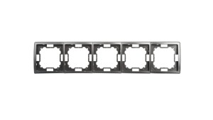 Simon Basic Standard Ramka pięciokrotna uniwersalna stal inox BMR5/21
