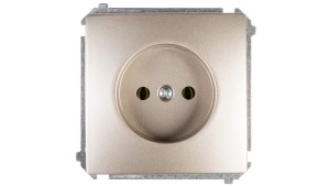 Simon Basic Gniazdo pojedyncze b/u 16A IP20 satynowe BMG1.01/29