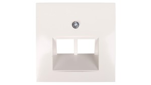 Berker/B.Kwadrat Element centralny gniazda przyłączeniowego 2xUAE śnieżnobiały 5314098989