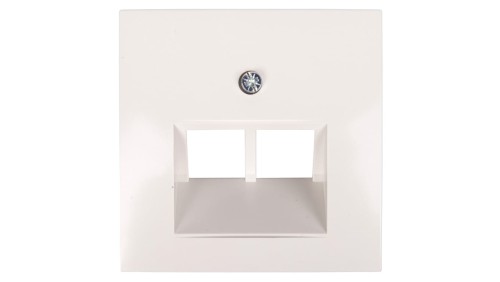 Berker/B.Kwadrat Element centralny gniazda przyłączeniowego 2xUAE śnieżnobiały 5314098989