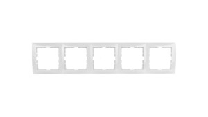 Berker/B.Kwadrat Ramka pięciokrotna biała 5310158989