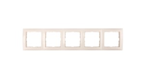 Berker/B.Kwadrat Ramka pięciokrotna kremowa 5310158982