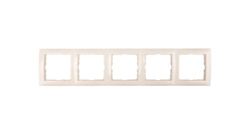 Berker B.Kwadrat Ramka pięciokrotna kremowa 5310158982