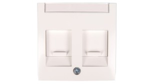 Berker/B.Kwadrat Element centralny podwójny śnieżnobiały 11818989