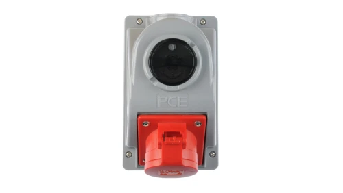 Gniazdo stałe z wyłącznikiem 0-1 16A 5P 400V IP44 COMBO-POL 96061540W