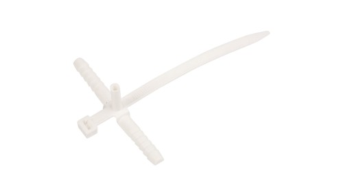Uchwyt paskowy szybkiego montażu z kołkiem 140mm biały USMPK-10 10mm /50szt./