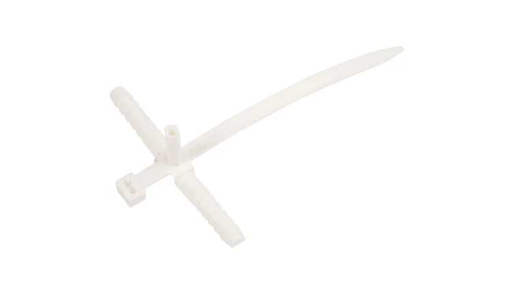 Uchwyt paskowy szybkiego montażu z kołkiem 140mm biały USMPK-10 10mm /50szt./
