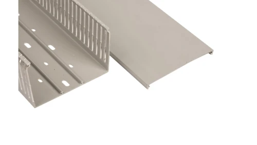 Korytko grzebieniowe samogasnące 120x80 szare z pokrywą UV ECS12080 /2m/ (opak. 16m)