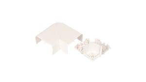 Naroże kanału płaskie regulowane DLP 50x105 białe 010785
